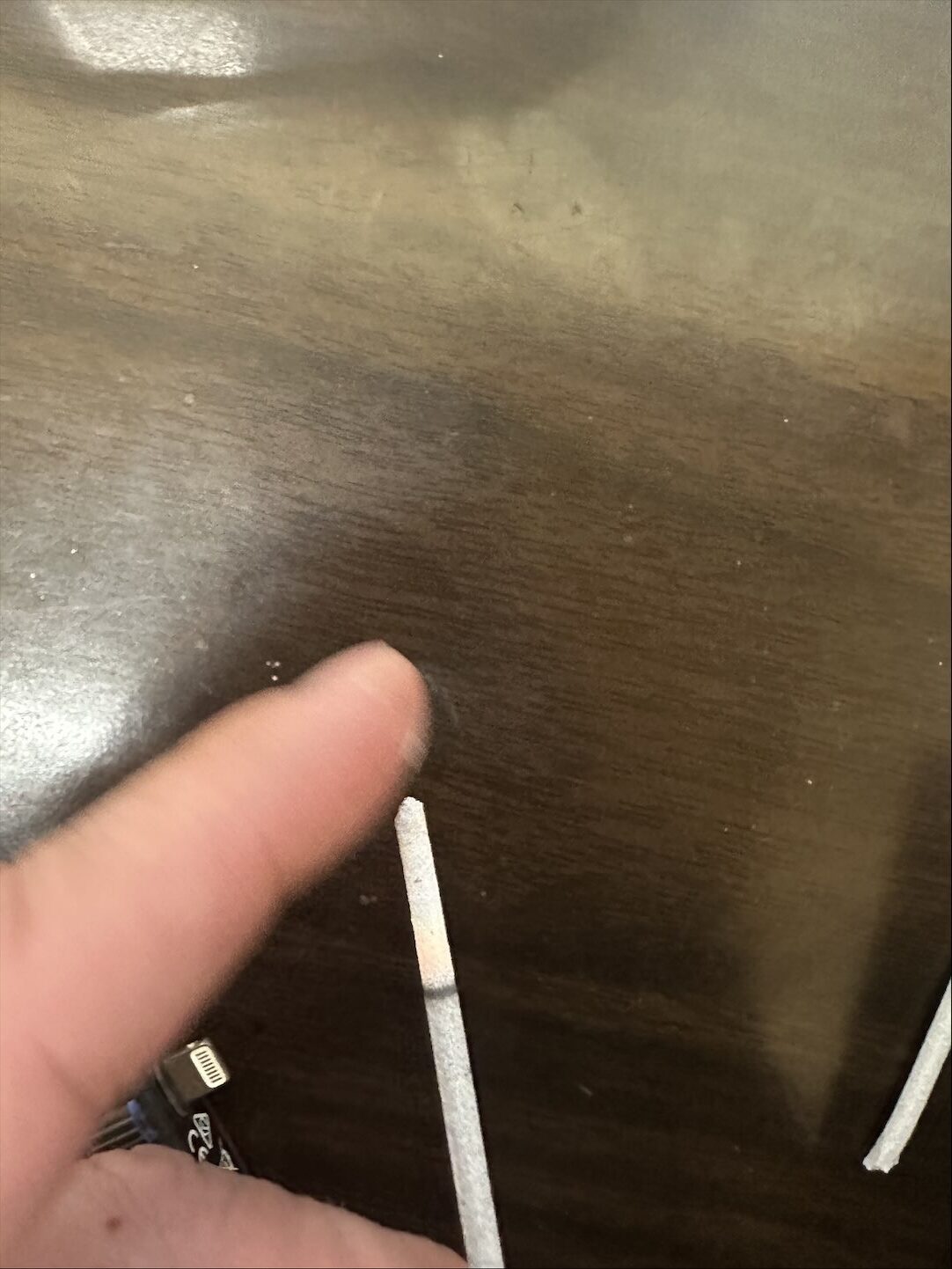 灰の落ちない線香